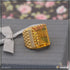 1 Gram Gold Plated Yelow Stone with Diamond Funky Design Ring for Men - Style B353