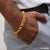1 gram gold - ring into delicate design plated bracelet -