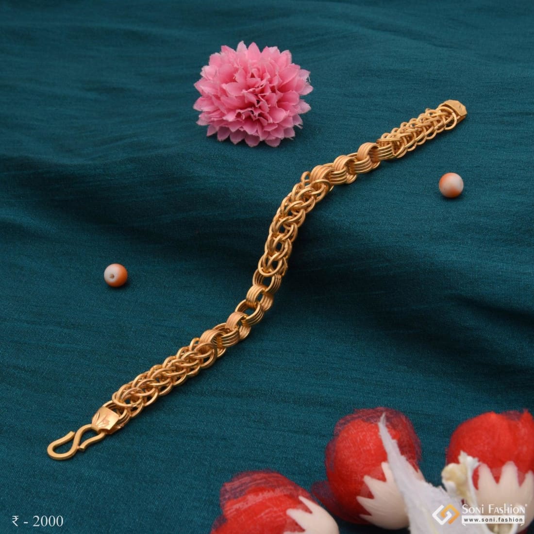 22k Gold One Ring Bracelet | Raj Jewels