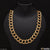Gold plated oval link necklace - 1 gram gold plated chain for men