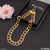 Gold plated chain bracelet with rose design from 1 Gram Gold - Style B385