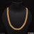 Gold necklace with braid design displayed in 1 Gram Gold - Ring Into Ring With Kohli Gold Plated Chain for Men.