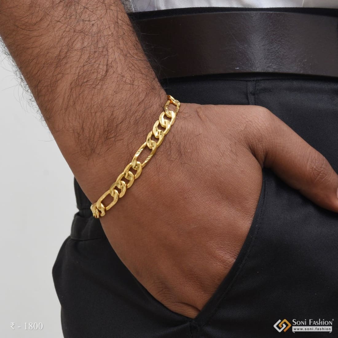 Buy Solid Gold Bracelet Men Online In India - Etsy India