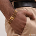 1 Gram Gold - Om with Diamond Glamorous Design Gold Plated Bracelet - Style B629
