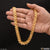 1 Gram Gold - Ring Into Ring With Kohli Best Quality Gold Plated Chain - Style B401