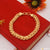 1 Gram Gold - Ring into Ring with Kohli Gold Plated Bracelet for Men - Style B666