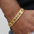 1 Gram Gold Forming Cube with Diamond Delicate Design Bracelet for Men - Style B817