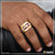 1 Gram Gold Forming Jaguar on Pink Stone with Diamond Gorgeous Design Ring - Style A898