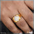1 Gram Gold Forming Square with Diamond Artisanal Design Ring for Men - Style A724