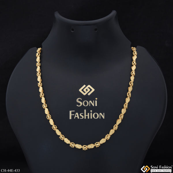 1 Gram Gold Plated 2 In 1 Chain for Men - Style E433
