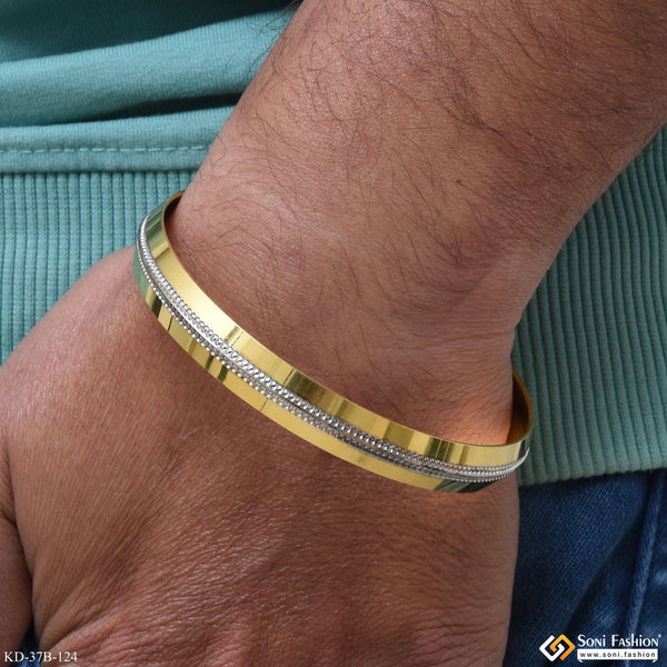 1gram Gold Men’s Kada Collection: 1 Gram Gold Forming Kada Bracelet for ...