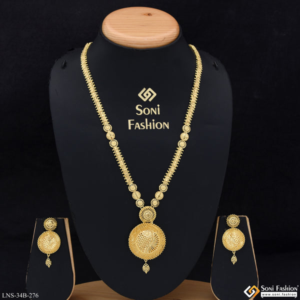 1 Gram Gold Plated Beautiful Design Necklace Set for Women - Style B276