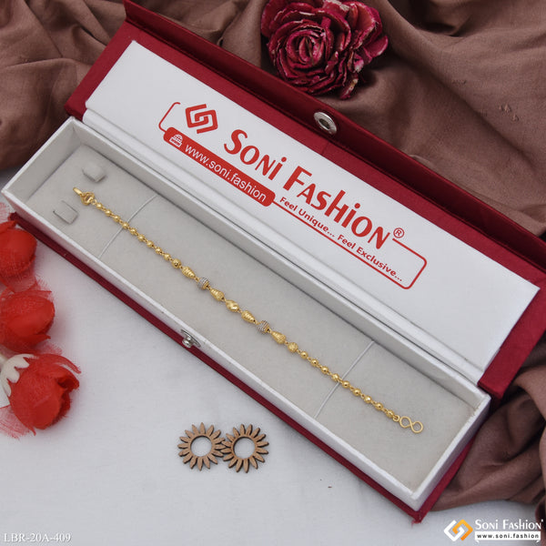 1 Gram Gold Plated Best Quality Bracelet for Ladies - Style A409