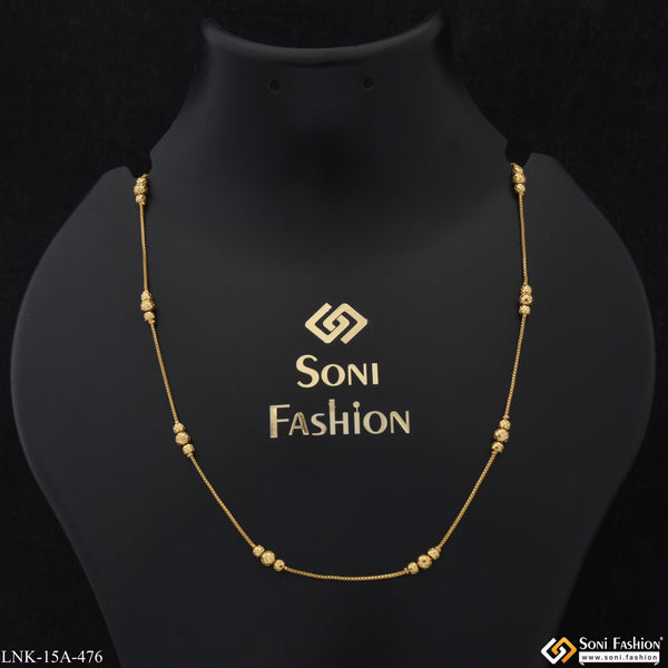 1 Gram Gold Plated Classic Design Gold Plated Necklace for Ladies - Style A476