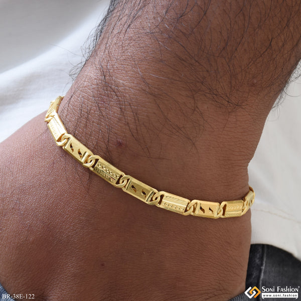 1 Gram Gold Plated Excellent Design Nawabi Bracelet for Men - Style E122