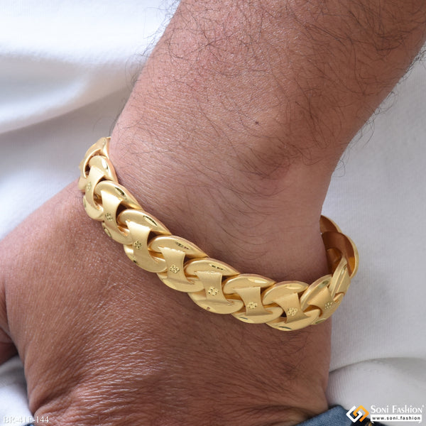1 Gram Gold Plated Excellent Design Pokal Bracelet for Men - Style E144
