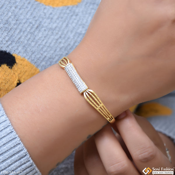 1 Gram Gold Plated Graceful Design Bracelet for Ladies - Style A417