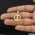 1 Gram Gold Plated Jay Shree Ram Latest Design Pendant for Men - Style B780