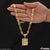 1 Gram Gold Plated Krishna Trending Design Chain Pendant Combo for Men (CP-C086-B255)