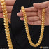 1 Gram Gold Plated Leaf Rajwadi Antique Design Chain for Men - Style D122