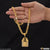 1 Gram Gold Plated Lion Antique Design Chain Pendant Combo for Men (CP-C494-B299)
