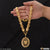 1 Gram Gold Plated Lion Funky Design Chain Pendant Combo for Men (CP-C448-B560)