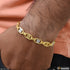 1 Gram Gold Plated Nawabi Best Quality Durable Design Bracelet For Men - Style C519