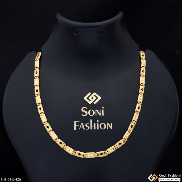 1 Gram Gold Plated Nawabi Chain for Men - Style E426