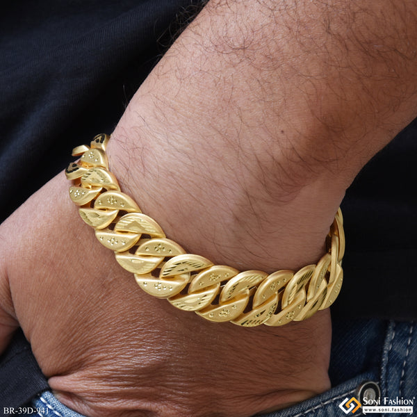 1 Gram Gold Plated Pokal Bracelet for Men - Style D941
