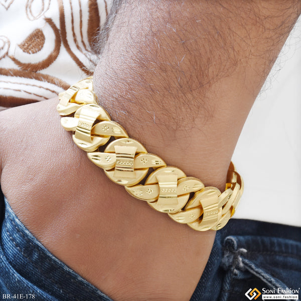 1 Gram Gold Plated Pokal Bracelet for Men - Style E178