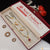 1 Gram Gold Plated Red Stone Fancy Design Mangalsutra Set for Women - Style A433