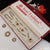 1 Gram Gold Plated Red Stone New Style Mangalsutra Set for Women - Style A438