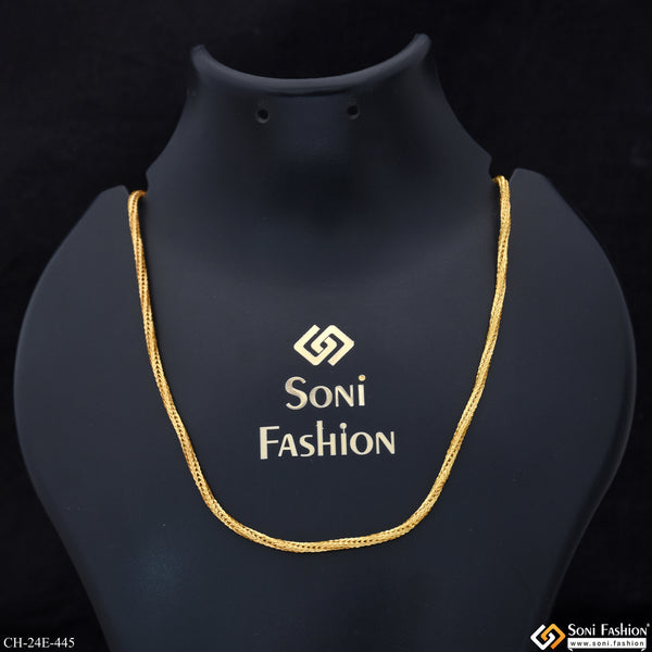 1 Gram Gold Plated Snake Chain for Men - Style E445
