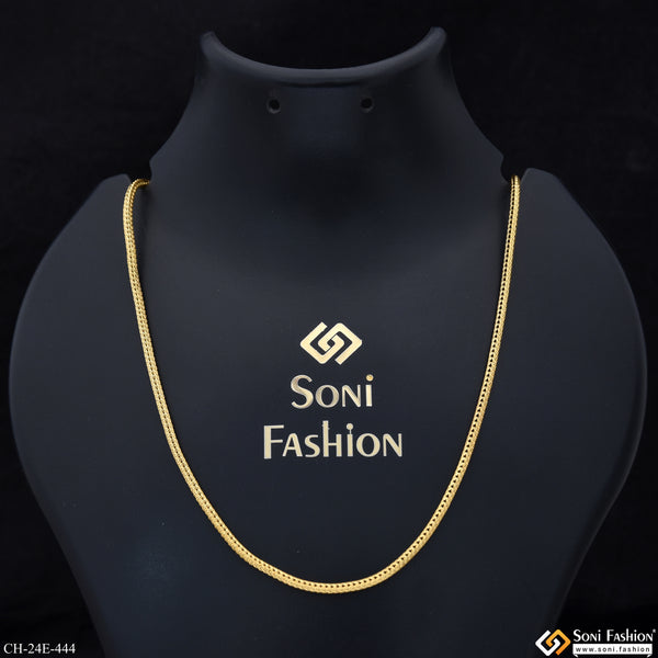 1 Gram Gold Plated Snake Chain for Men - Style E444