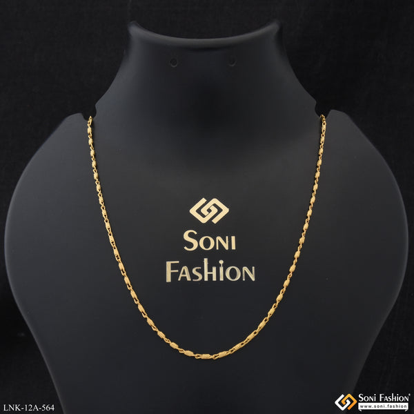 1 Gram Gold Plated Stunning Design Chain for Ladies - Style A564