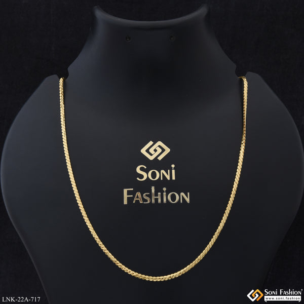 1 Gram Gold Plated Stunning Design Chain for Ladies - Style A717