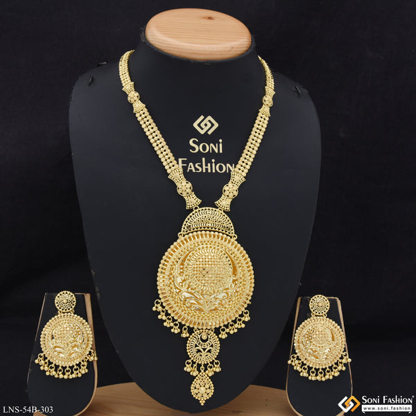 1 Gram Gold Plated Superior Quality Necklace Set for Women - Style B303