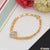 1 Gram Gold Plated with Diamond Artisanal Design Bracelet for Women - Style A341