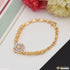 1 Gram Gold Plated with Diamond Artisanal Design Bracelet for Women - Style A341