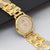 1 Gram Gold Plated with Diamond Artisanal Design Watch for Men - Style A099