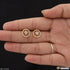 1 Gram Gold Plated with Diamond Best Quality Earrings for Ladies - Style A014