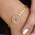 1 Gram Gold Plated with Diamond Brilliant Design Bracelet for Ladies - Style A319