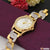 1 Gram Gold Plated with Diamond Extraordinary Design Watch for Men - Style A068