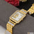 1 Gram Gold Plated with Diamond Fabulous Design Watch for Men - Style A066