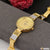 1 Gram Gold Plated with Diamond Fancy Design Watch for Ladies - Style A085