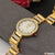 1 Gram Gold Plated with Diamond Fancy Design Watch for Ladies - Style A088