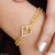 1 Gram Gold Plated with Diamond Glamorous Design Bracelet for Ladies - Style A318