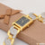 1 Gram Gold Plated with Diamond Glamorous Design Watch for Men - Style A090