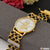 1 Gram Gold Plated with Diamond Hand-Crafted Design Watch for Men - Style A067