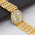 1 Gram Gold Plated with Diamond Prominent Design Watch for Men - Style A097